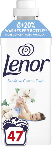 LENOR Sensitive Cotton Fresh 987 ml (47 washes) - Fabric Softener - Main image