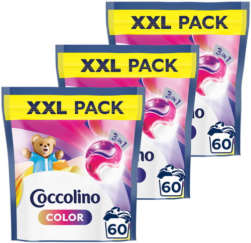 COCCOLINO colour 3×60 pcs - Washing Capsules - Main image