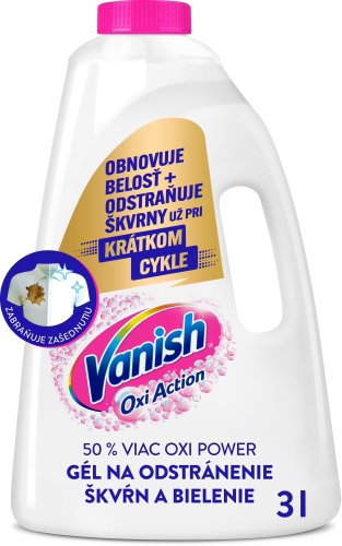 VANISH Oxi Action gél na bielenie a odstránenie škvŕn 3 l Hlavný obrázok VANISH Oxi Action gél na bielenie a odstránenie škvŕn 3 l - Odstraňovač škvŕn - Hlavný obrázok