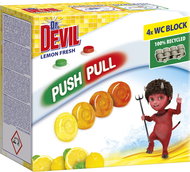 Dr. DEVIL Lemon Fresh 4 × 20 g - Toilet Block