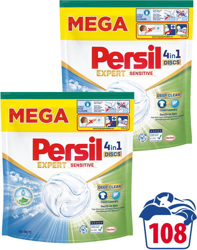 PERSIL Discs Expert Sensitive 108 pcs Main image PERSIL Discs Expert Sensitive 108 pcs - Washing Capsules - Main image