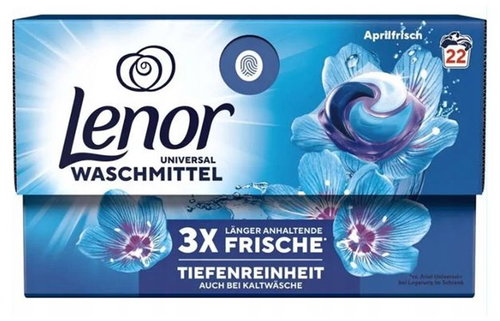 LENOR Universal Aprilfrisch 22 pcs - Washing Capsules - Main image