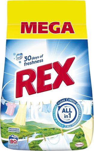 REX Amazonia Freshness 4,4 kg (80 washes) - Washing Powder - Main image