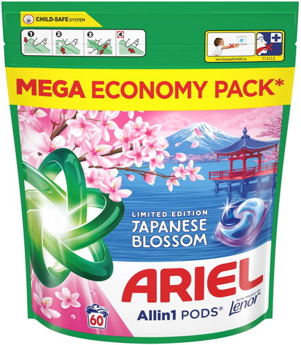 ARIEL Japanese Blossom 60 pcs - Washing Capsules - Main image