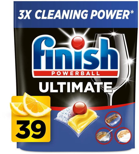 FINISH Ultimate All in 1 Lemon 39 ks - Dishwasher Tablets - Main image