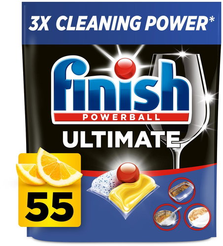 FINISH Ultimate All in 1 Lemon 55 ks - Dishwasher Tablets - Main image