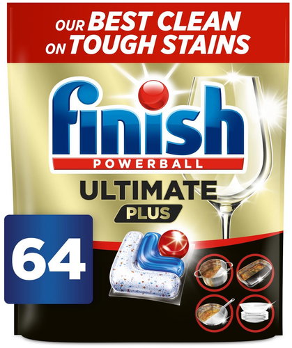 FINISH Ultimate All in 1 Plus Fresh 64 ks - Dishwasher Tablets - Main image
