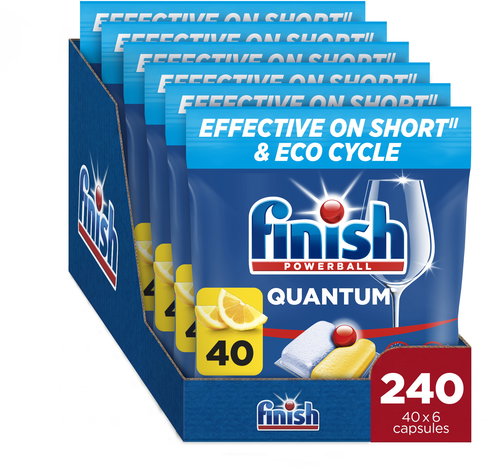 FINISH Quantum All in 1 Lemon 240 ks - Dishwasher Tablets - Main image