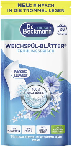 DR. BECKMANN Fabric Softener Sheets – Spring Fresh 62g (28 pcs) - Fabric Softener - Main image