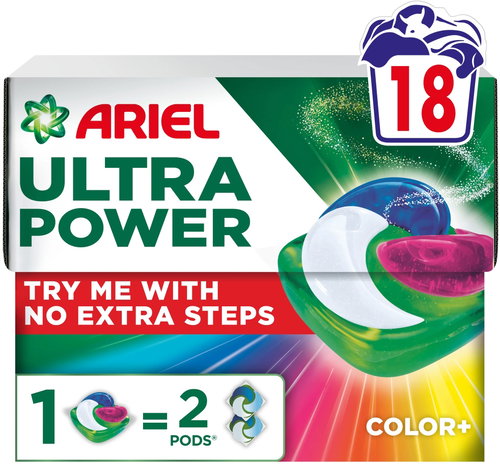 ARIEL Ultra Power Colour 18pcs - Washing Capsules - Main image