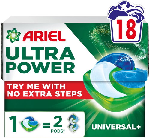 ARIEL Ultra Power Universal 18pcs - Washing Capsules - Main image