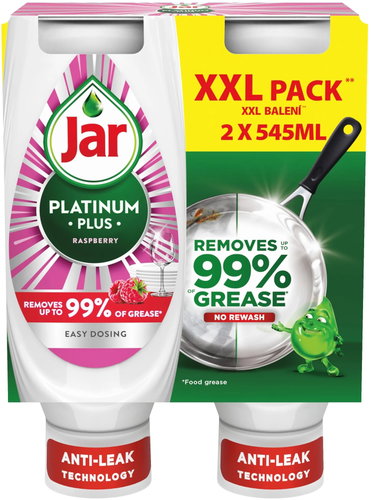 JAR Platinum Plus Raspberry 2× 545 ml Main image JAR Platinum Plus Raspberry 2× 545 ml - Dish Soap - Main image