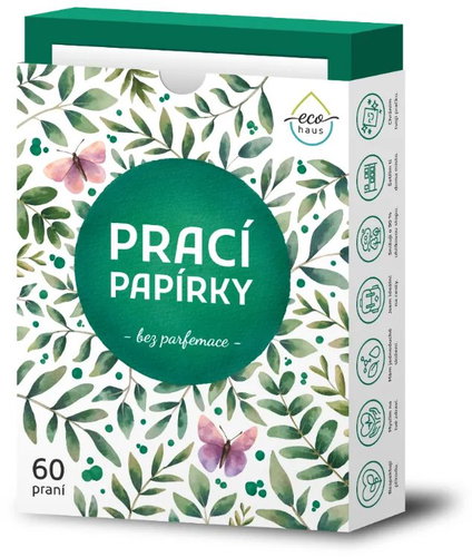 EcoHaus Fragrance-Free Laundry Sheets 60 pcs - Laundry Sheets - Main image
