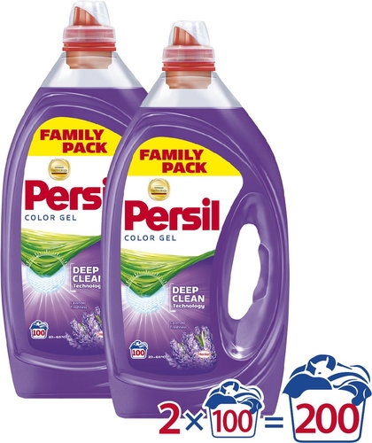 PERSIL Color Gel Lavender Freshness 2× 5l (200 Washings) - Washing Gel - Main image