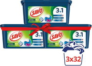 SAVO Color and white linen 3 × 32 pcs - Washing Capsules
