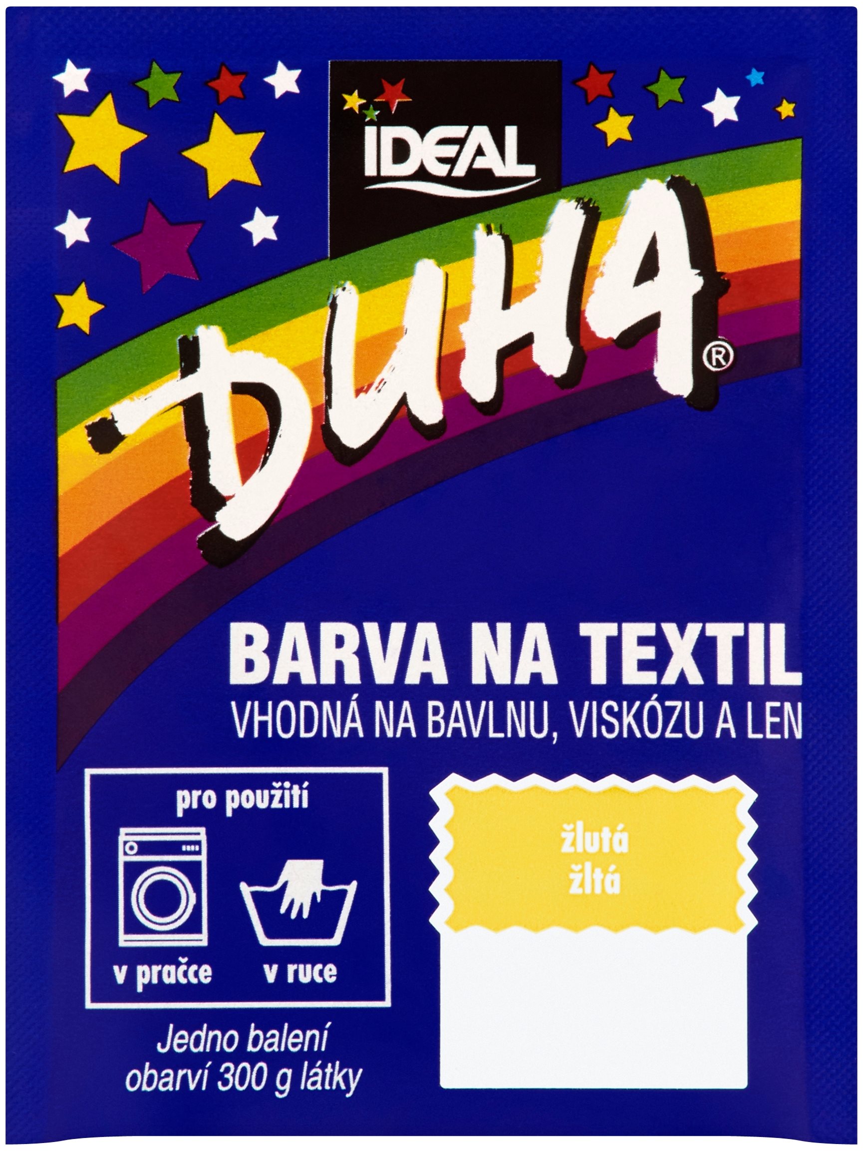 DUHA textilfesték, sárga, 15 g