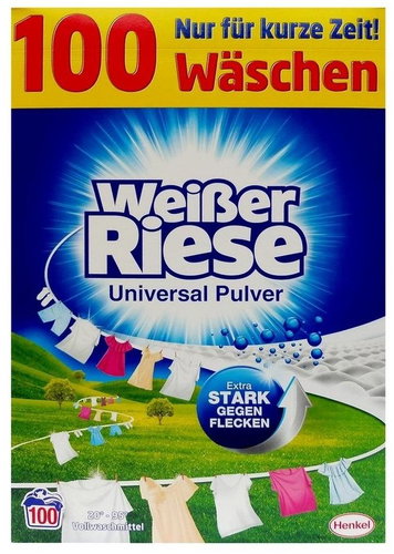 WEISSER RIESE KraftPowder 5.5kg (100 Washings) - Washing Powder - Main image