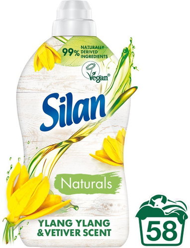 SILAN Naturals Ylang Ylang &amp; Vetiver 1.45l (58 washes) - Fabric Softener - Main image