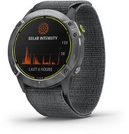 Garmin Enduro Steel/Grey UltraFit Nylon strap - Smart hodinky