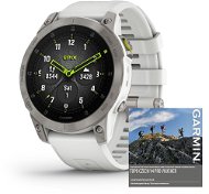 Garmin Epix Sapphire Titan/White Band - Smart hodinky