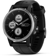 Garmin Fenix 5S Plus Silver, Black Band - Smartwatch