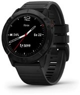 Garmin Fenix 6X Glass, Black/Black Band (MAP/Music) - Smart Watch