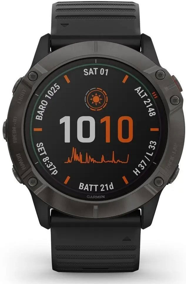 Garmin watch fenix 6x pro outlet solar titanium with titanium band