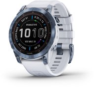 Garmin Fenix 7 Sapphire Solar Mineral Blue DLC Titanium/Whitestone Band - Smart hodinky