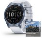 Garmin Fenix 7 Sapphire Solar Mineral Blue DLC Titanium/Whitestone Band - Smart Watch