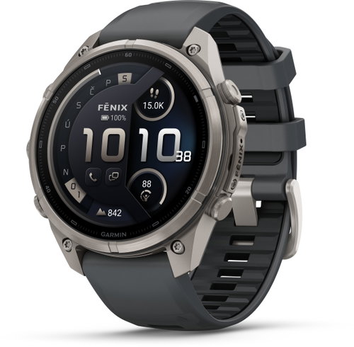 Garmin Fenix 9 Pro 47mm AMOLED inReach Titanium Graphite/Black - Smart Watch - Main image