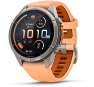 Garmin Fenix 9 Pro 43mm inReach Titanium, Shell Pink/Autumn Orange - Smart Watch