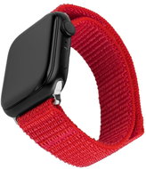 FIXED Nylon Sporty Strap for Apple Watch 42/44/45mm red - Watch Strap
