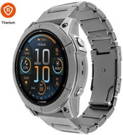 FIXED titanium for Garmin QuickFit 26mm, natural titanium - Watch Strap
