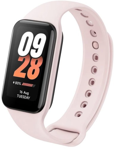 FIXED Silicone Strap Xiaomi Smart Band 8 Active / 9 Active - rózsaszín - Szíj - Fő fotó