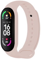 FIXED Silicone Strap for Xiaomi Band 7/ Mi Band 6/ Mi Band 5 pink - Watch Strap