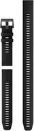Garmin silikónový QuickFit 22 – Black (+ extra dlhý) - Remienok na hodinky