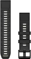Garmin silikonový QuickFit 22 - Black/Pebble Gray - Řemínek