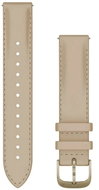 Garmin Quick Release (18 mm) Leather, Light Sand - Cream Gold - Watch Strap
