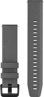 Garmin Nylon ComfortFit Quick Release 20 mm, Slate Gray/Black - Watch Strap