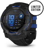 Garmin Instinct 3 50mm AMOLED Black/Bolt Blue band - Smart Watch