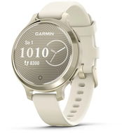 Garmin Lily 2 Active Lunar Gold / Bone Silicone Band - Okosóra