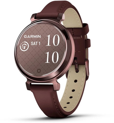 Garmin Lily 2 Classic Dark Bronze/Mulberry leather - Smart Watch - Main image