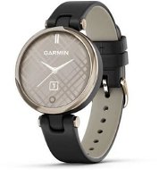 Garmin Lily Classic Cream Gold/Black Leather Band - Smartwatch