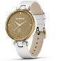 Garmin Lily Classic Light Gold/White Leather Band - Smart Watch