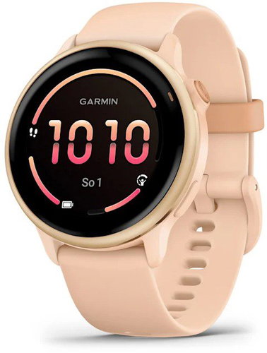 Garmin Vívoactive 6 Metallic Pink Dawn/Pink Dawn Band - Smart Watch - Main image