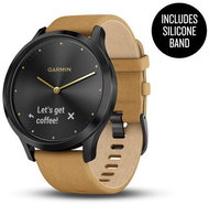Garmin vívomove Optic Premium Onyx Black Tan Suede - Smart Watch