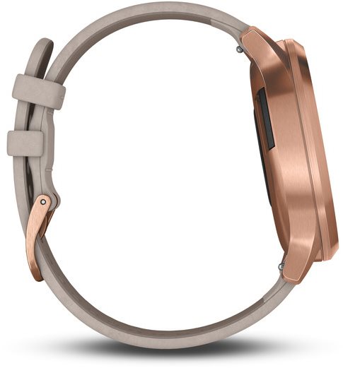 Garmin vívomove optic premium rose sale gold gray suede