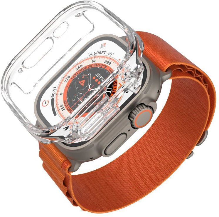 FIXED Pure Apple Watch Ultra/Ultra 2 49mm tok - edzett üveg, átlátszó