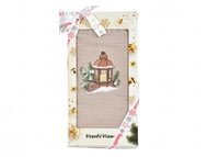PRAKTIK Christmas gift-wrapped Lantern tea towel, 1pc - Kitchen Towel