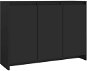 SHUMEE Príborník čierny 102 × 33 × 75 cm drevotrieska - Príborník